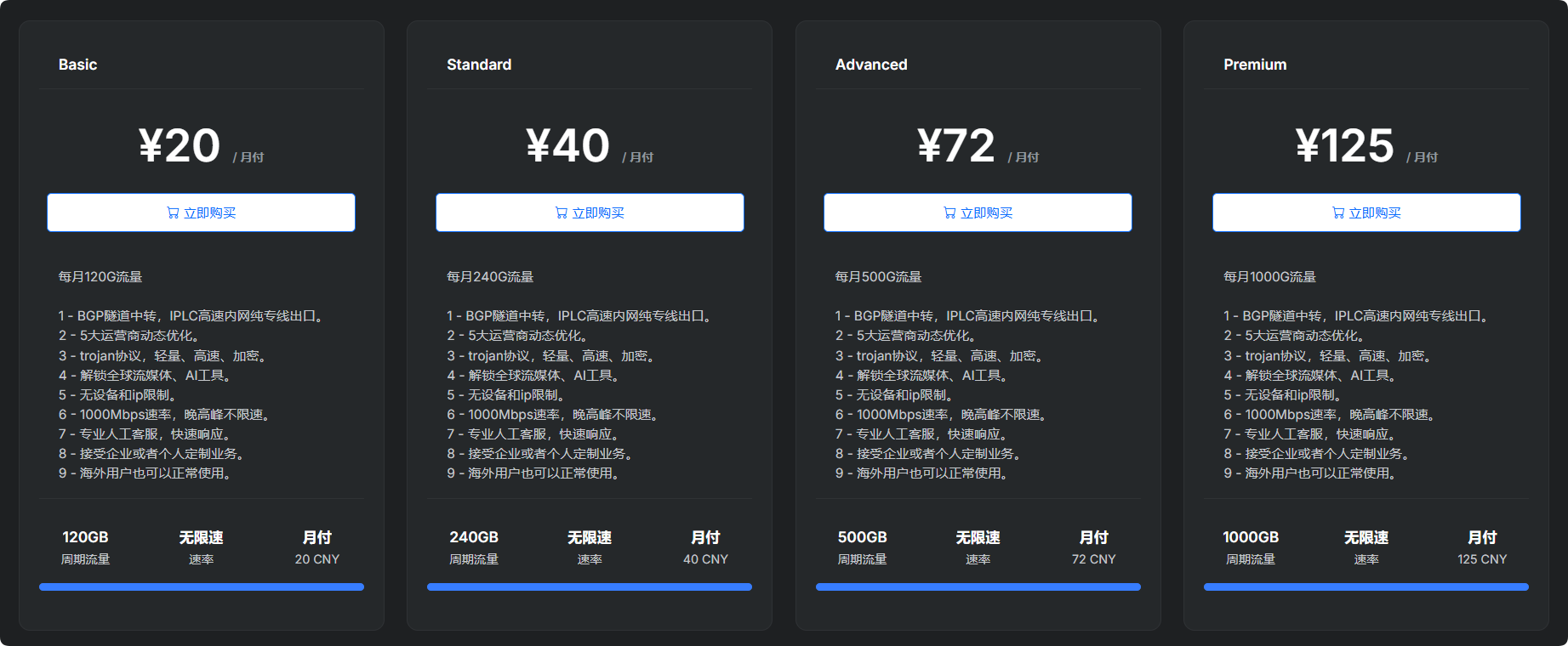 闪狐云官网与套餐价格预览
